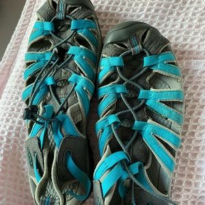 Keen sandals, turquoise and grey
